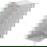 Mexen Lunar L sprchový kút s otváracími dverami vľavo 90 x 90 cm, transparentný, brúsená meď - 834L-090-090-65-00-L