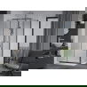 Mexen Apia sprchová kabína, posuvné dvere 130 x 80 cm, transparentnéné, chrómová + závesný bidet Flat - 840-130-080-01-00-4010