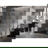 Mexen Lunar L sprchovací kút otvárateľný ľavý 100 x 70 cm, transparentný, gun metal - 834L-100-070-95-00-L