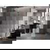 Mexen Lunar L sprchový kút otvárací ľavý 90 x 90 cm, transparentný, gun metal - 834L-090-090-95-00-L
