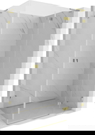 Mexen Lunar L sprchový kút pravý 90 x 70 cm, transparentný, zlatý - 834L-090-070-50-00-P