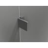 Mexen Lunar L Duo sprchový kút s dverami 85 x 85 cm, transparentný, gun metal - 834L-085L-085P-95-00