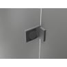 Mexen Lunar L Duo sprchová kabína s krídlovými dverami 90 x 70 cm, transparentná, pištoľový kov - 834L-090L-070P-95-00