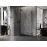 Mexen Lunar L Duo sprchová kabína ľavá 90 x 80 cm, transparentná, gun metal - 834L-090L-080P-95-00