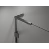 Mexen Lunar L Duo sprchový kút dvojkrídlové dvere 90 x 85 cm, transparentné, gun metal - 834L-090L-085P-95-00