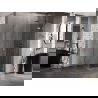 Mexen Lunar L sprchovací kút s otváracími dverami pravý 80 x 80 cm, priehľadný, brúsená meď - 834L-080-080-65-00-P