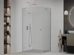 Mexen Roma sprchová kabína, kyvné dvere 70 x 100 cm, transparentnéné, chrómová - 854-070-100-01-00