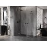 Mexen Lunar L Duo sprchová kútová kabína otváracia 105 x 95 cm, transparentná, gun metal - 834L-105L-095P-95-00