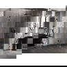 Mexen Lunar L sprchová kabína otváracia pravá 80 x 80 cm, priehľadná, čierna - 834L-080-080-70-00-P
