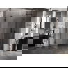 Mexen Lunar L pravá sprchová kabína 85 x 80 cm, priehľadná, čierna - 834L-085-080-70-00-P