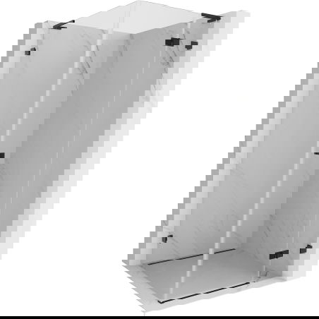 Mexen Lunar L sprchovací kút pravý 90 x 90 cm, transparentný, čierny - 834L-090-090-70-00-P