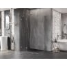 Mexen Lunar L Duo sprchová zástena s otočnými dverami 80 x 70 cm, transparentná, brúsený nikel - 834L-080L-070P-97-00