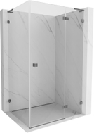 Mexen Lunar L pravá sprchová kabína s otváracími dverami 100 x 90 cm, transparentná, gun metal - 834L-100-090-95-00-P