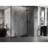 Mexen Lunar L pravá sprchová kabína s otváracími dverami 100 x 90 cm, transparentná, gun metal - 834L-100-090-95-00-P