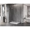 Mexen Lunar L Duo sprchovací kút s otočnými dverami 90 x 70 cm, transparentný, brúsený nikel - 834L-090L-070P-97-00