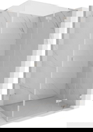 Mexen Lunar L sprchový kút otvárací pravý 100 x 70 cm, transparentný, kartáčovaný nikel - 834L-100-070-97-00-P