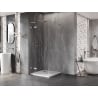 Mexen Lunar L Duo sprchový kút 90 x 90 cm, priehľadný, brúsený nikel - 834L-090L-090P-97-00