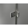 Mexen Lunar L Duo sprchový kút 90 x 90 cm, priehľadný, brúsený nikel - 834L-090L-090P-97-00
