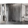 Mexen Lunar L Duo sprchová kabína otočná ľavá 100 x 90 cm, transparentná, brúsený nikel - 834L-100L-090P-97-00
