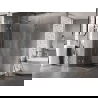 Mexen Lunar L Duo sprchový kút otvárací 105 x 105 cm, priehľadný, brúsený nikel - 834L-105L-105P-97-00