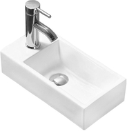 Mexen Inez pravo umývadlo na doske 45 x 25 cm, biele - 21434500R