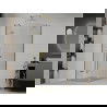 Mexen Roma sprchový kút otvárací 70 x 70 cm, transparentný, zlatý - 854-070-070-50-00