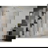 Mexen Roma sprchový kút otvárací 70 x 70 cm, transparentný, zlatý - 854-070-070-50-00