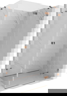 Mexen Lunar sprchová kabína otočná pravá 100 x 90 cm, priehľadná, ružové zlato - 834-100-090-60-00-P