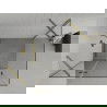 Mexen Roma sprchový kút s otváracím dverami 110 x 80 cm, transparentný, zlatý - 854-110-080-50-00