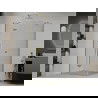 Mexen Roma sprchová kabína, kyvné dvere 120 x 70 cm, transparentnéné, zlatá - 854-120-070-50-00