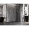 Mexen Lunar sprchový kút s otváracími dverami pravý 90 x 90 cm, transparentný, gun metal - 834-090-090-95-00-P