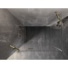 Mexen Lunar sprchovací kút ľavý 100 x 80 cm, transparentný, zlatý - 834-100-080-50-00-L