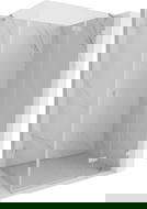 Mexen Lunar sprchový kút otvárací pravý 90 x 80 cm, priehľadný, brúsený nikel - 834-090-080-97-00-P
