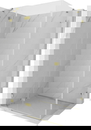 Mexen Lunar sprchovací kút s otváracími dverami na ľavej strane 100 x 90 cm, transparentný, zlatý - 834-100-090-50-00-L