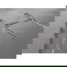 Mexen Lunar T sprchová kabína s výklopnými dverami ľavá 140 x 70 cm, transparentná, chróm - 834T-140-070-01-00-L
