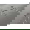 Mexen Lunar T sprchová kabína s výklopnými dverami ľavá 140 x 70 cm, transparentná, chróm - 834T-140-070-01-00-L
