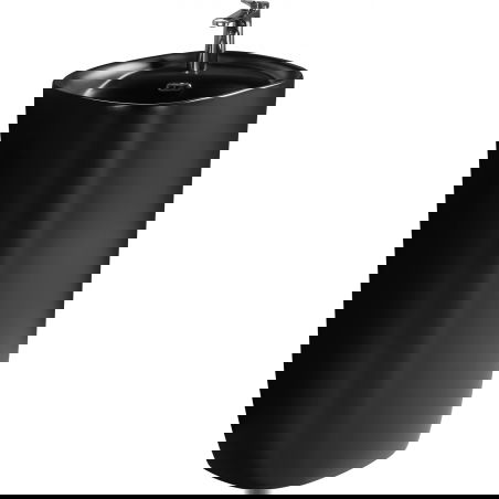 Mexen Irma voľne stojace umývadlo 50 x 46 cm, čierna matná - 26145170