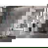 Mexen Lunar T sprchová kabína, otváracia ľavá 135 x 80 cm, priehľadná, chróm - 834T-135-080-01-00-L