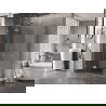 Mexen Lunar L Duo sprchový kút otvárací 115 x 105 cm, priehľadný, brúsený nikel - 834L-115L-105P-97-00