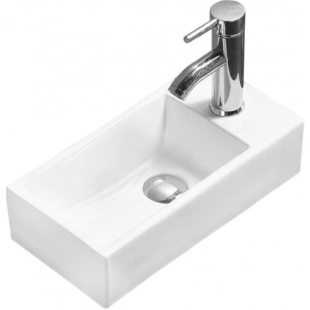 Mexen Inez umývadlo nad dosku ľavé 40 x 20 cm, biele - 21484000L