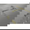 Mexen Lunar T sprchový kút s otváracími dverami ľavý 120 x 80 cm, transparentný, zlatý - 834T-120-080-50-00-L