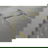Mexen Lunar T sprchový kút s otváracími dverami ľavý 120 x 80 cm, transparentný, zlatý - 834T-120-080-50-00-L