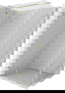 Mexen Lunar T sprchový kút vyklápací ľavý 140 x 100 cm, transparentný, zlatý - 834T-140-100-50-00-L