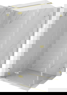 Mexen Lunar T sprchovací kút s otváracími dverami ľavý 130 x 100 cm, transparentný, zlatý kartáčovaný - 834T-130-100-55-00-L