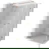 Mexen Lunar T sprchovací kút otvárací ľavý 130 x 80 cm, transparentný, brúsená meď - 834T-130-080-65-00-L