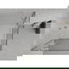 Mexen Roma sprchový kút otvárací 80 x 80 cm, transparentný, chróm + vanička Flat - 854-080-080-01-00-4010