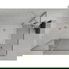 Mexen Roma sprchový kút s otváracími dverami 100 x 80 cm, transparentný, chróm + vanička Flat - 854-100-080-01-00-4010
