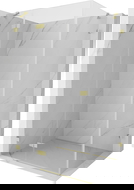 Mexen Lunar sprchová kabína ľavá 90 x 80 cm, transparentná, zlatá brúsená - 834-090-080-55-00-L