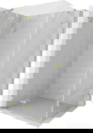 Mexen Lunar sprchovací kút ľavý 100 x 90 cm, transparentný, zlatý kartáčovaný - 834-100-090-55-00-L