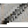 Mexen Roma sprchová kabína, kyvné dvere 100 x 80 cm, transparentnéné, zlatá + závesný bidet Flat - 854-100-080-50-00-4010